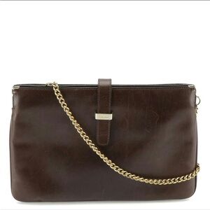 Salvatore Ferragamo Dark Brown Leather Bag